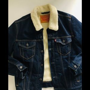 Levi’s Sherpa denim trucker jacket